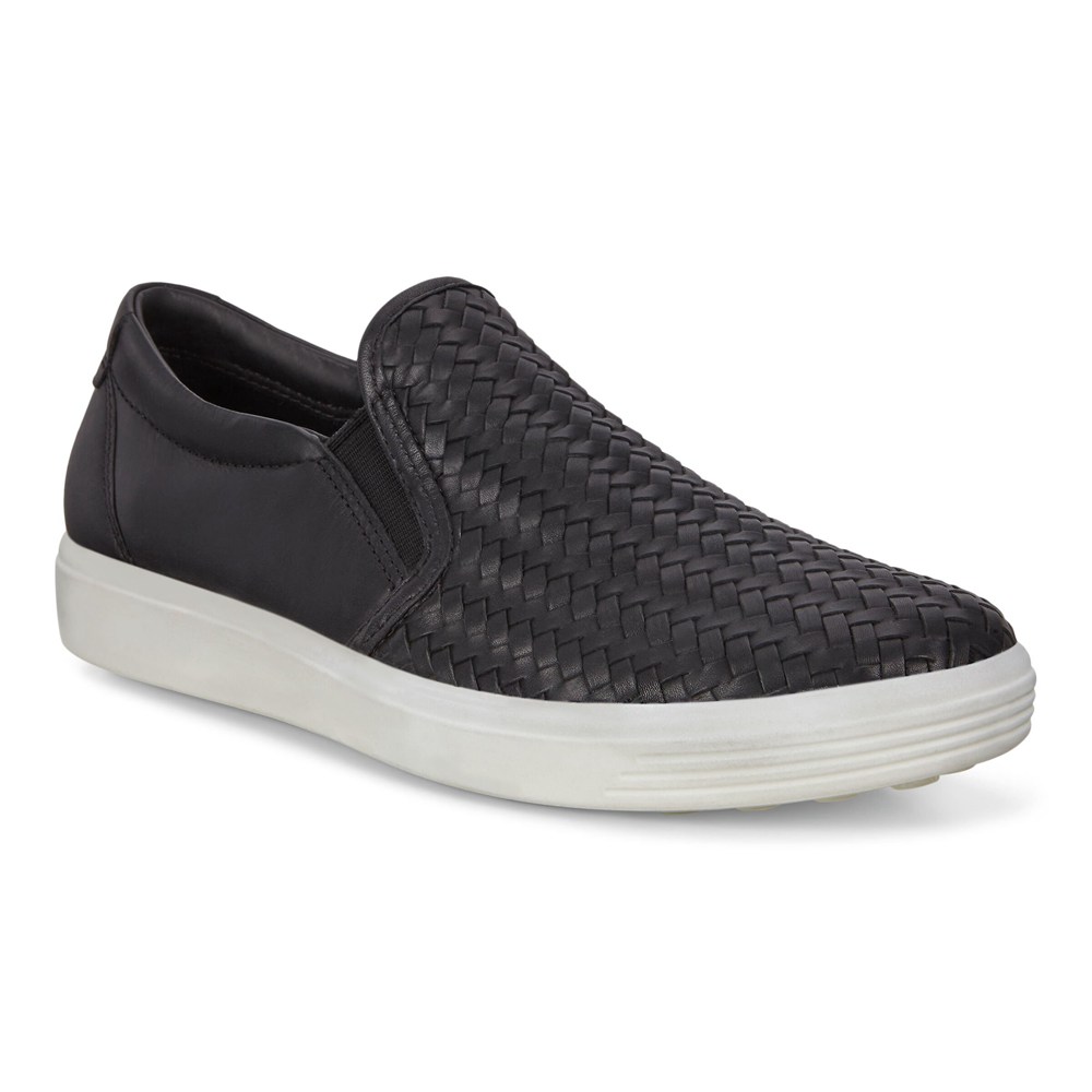 Slip On Mujer - ECCO Soft 7 - Negros - GWM218395